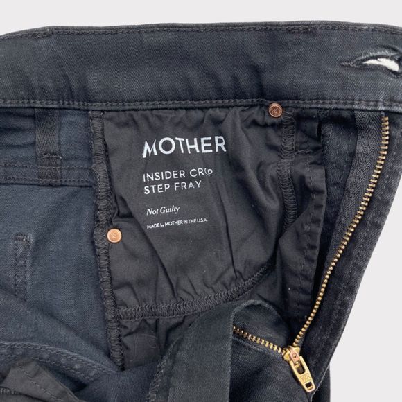 MOTHER The Insider Crop Step Fray Jeans in Not Guilty Women's Size 26 - Picture 13 of 13